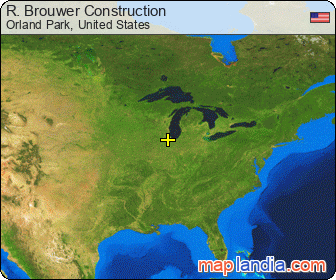R. Brouwer Construction satellite map