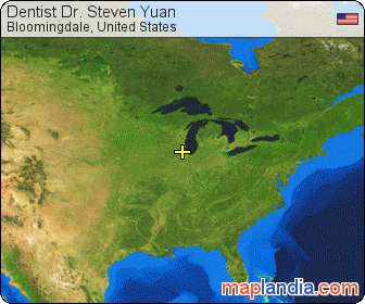 Dentist Dr. Steven Yuan satellite map