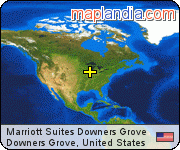 Marriott Suites Downers Grove satellite map