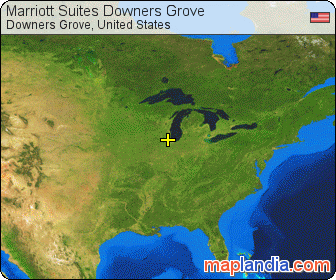 Marriott Suites Downers Grove satellite map