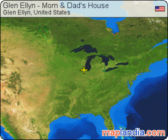 Glen Ellyn - Mom & Dad's House satellite map