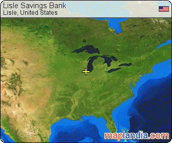 Lisle Savings Bank satellite map