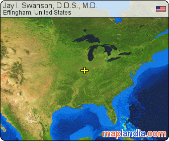 Jay I. Swanson, D.D.S., M.D. satellite map