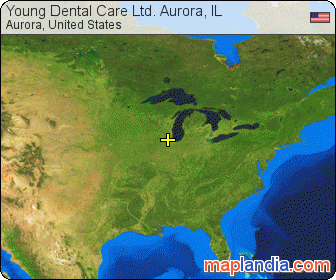 Young Dental Care Ltd. Aurora, IL satellite map