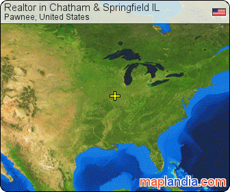 Realtor in Chatham & Springfield IL satellite map
