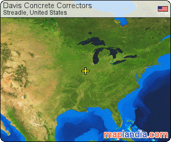 Davis Concrete Correctors satellite map