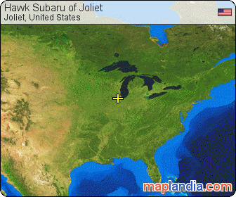 Hawk Subaru of Joliet satellite map