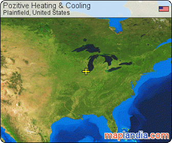 Pozitive Heating & Cooling satellite map