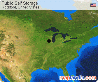 Public Self Storage satellite map