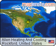 Allen Heating And Cooling satellite map