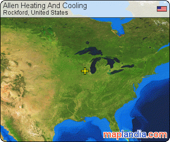 Allen Heating And Cooling satellite map