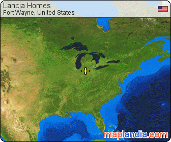 Lancia Homes satellite map