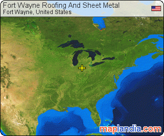 Fort Wayne Roofing And Sheet Metal  satellite map