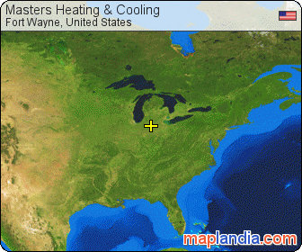 Masters Heating & Cooling satellite map