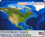 World Music Supply satellite map
