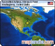 Accredited Asthma, Allergy & Food satellite map