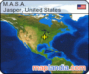 M.A.S.A. satellite map