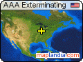 AAA Exterminating satellite map