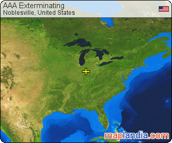AAA Exterminating satellite map