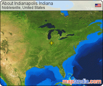 About Indianapolis Indiana satellite map