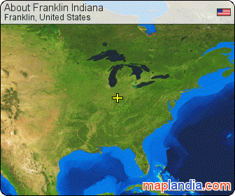 About Franklin Indiana satellite map