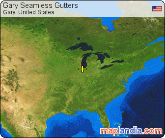 Gary Seamless Gutters satellite map