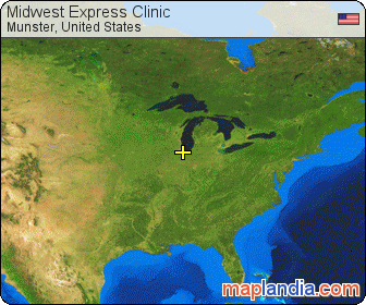 Midwest Express Clinic satellite map