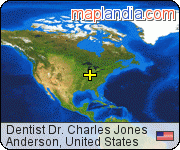 Dentist Dr. Charles Jones satellite map