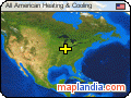 All American Heating & Cooling satellite map