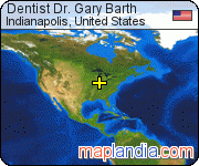 Dentist Dr. Gary Barth satellite map