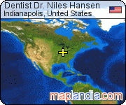 Dentist Dr. Niles Hansen satellite map