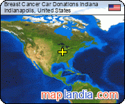 Breast Cancer Car Donations Indiana satellite map