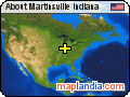 About Martinsville Indiana satellite map