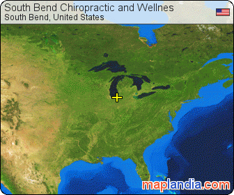 South Bend Chiropractic and Wellnes satellite map