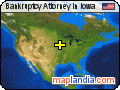 Bankruptcy Attorney in Iowa satellite map