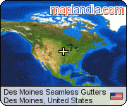 Des Moines Seamless Gutters satellite map