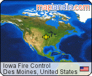 Iowa Fire Control satellite map