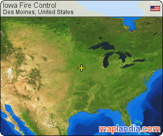 Iowa Fire Control satellite map