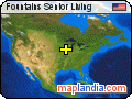 Fountains Senior Living satellite map