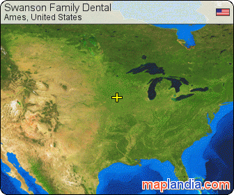 Swanson Family Dental satellite map