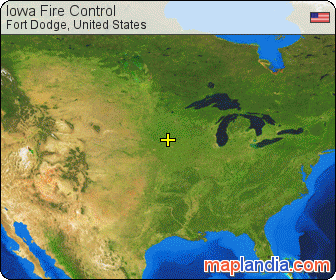 Iowa Fire Control satellite map