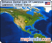 Enhance Dental Care Of Lawrence satellite map