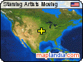 Starving Artists Moving satellite map