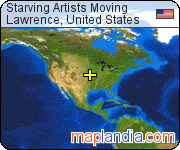 Starving Artists Moving satellite map
