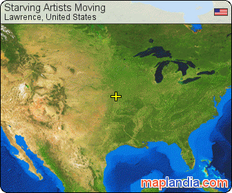 Starving Artists Moving satellite map