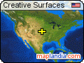 Creative Surfaces satellite map