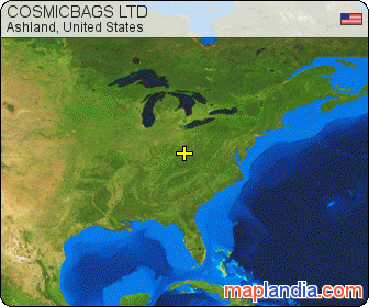 COSMICBAGS LTD satellite map