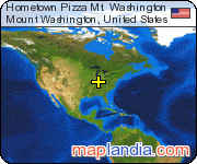 Hometown Pizza Mt. Washington satellite map