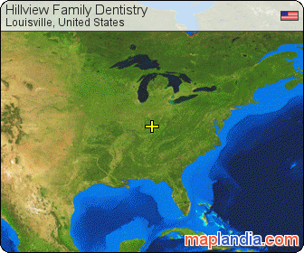Hillview Family Dentistry satellite map