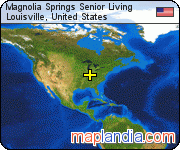 Magnolia Springs Senior Living satellite map